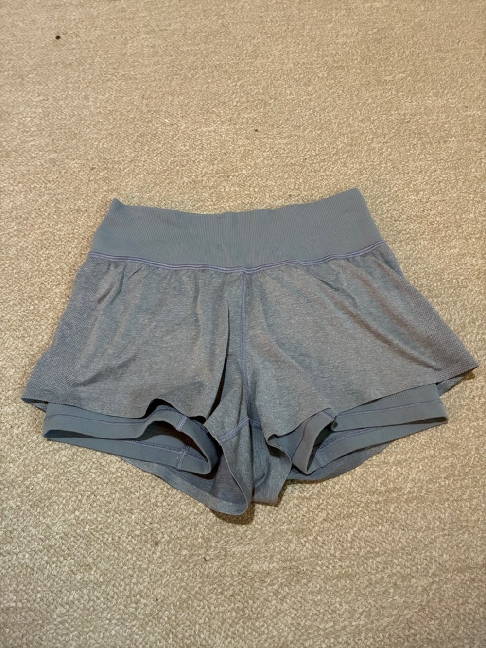 lululemon athletica Gray Layered Athletic Shorts